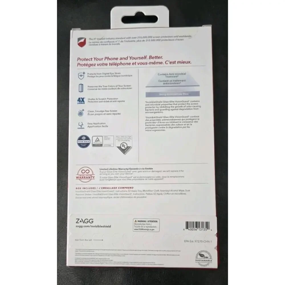 ZAGG Invisable Sheild Vision Guard + Screen Protector Apple IPhone 12 Pro Max